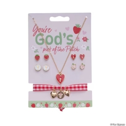 Religious Love in Bloom Jewelry Assortment on Card